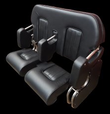 Double flip bolster helm seats