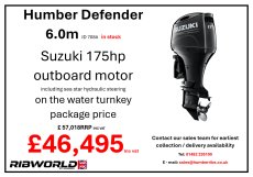 Humber Defender 6.0m Professional Diving RIB - 708A