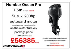 Humber Ocean Pro 7.5m Professional RIB - 772A