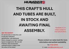 Humber Destroyer 5.8m Professional RIB  Grey Tube / White Hull - 797A