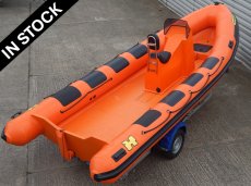 Humber Ocean Pro 6.0m Professional RIB Orange Tube / Orange Hull - 755