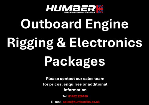 Outboard Engine Rigging Service Available for all RIBs in Stock