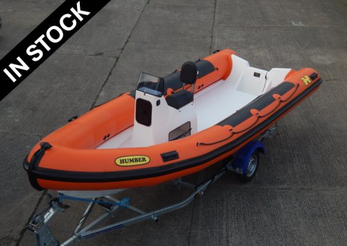 Humber Destroyer 5.8m Professional RIB  Orange Tube / White Hull - 797B