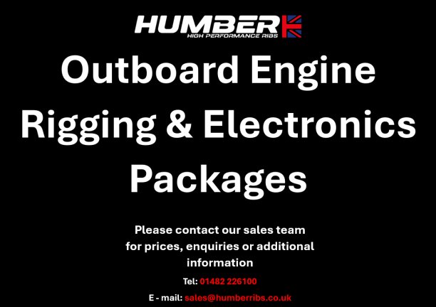 Outboard Engine Rigging Service Available for all RIBs in Stock