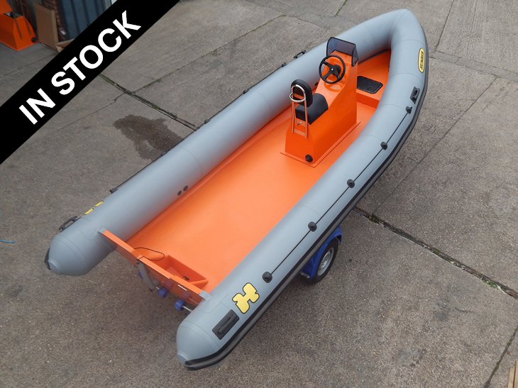 Humber Destroyer 5.8m Professional RIB  Grey Tube / Orange Hull - 754B